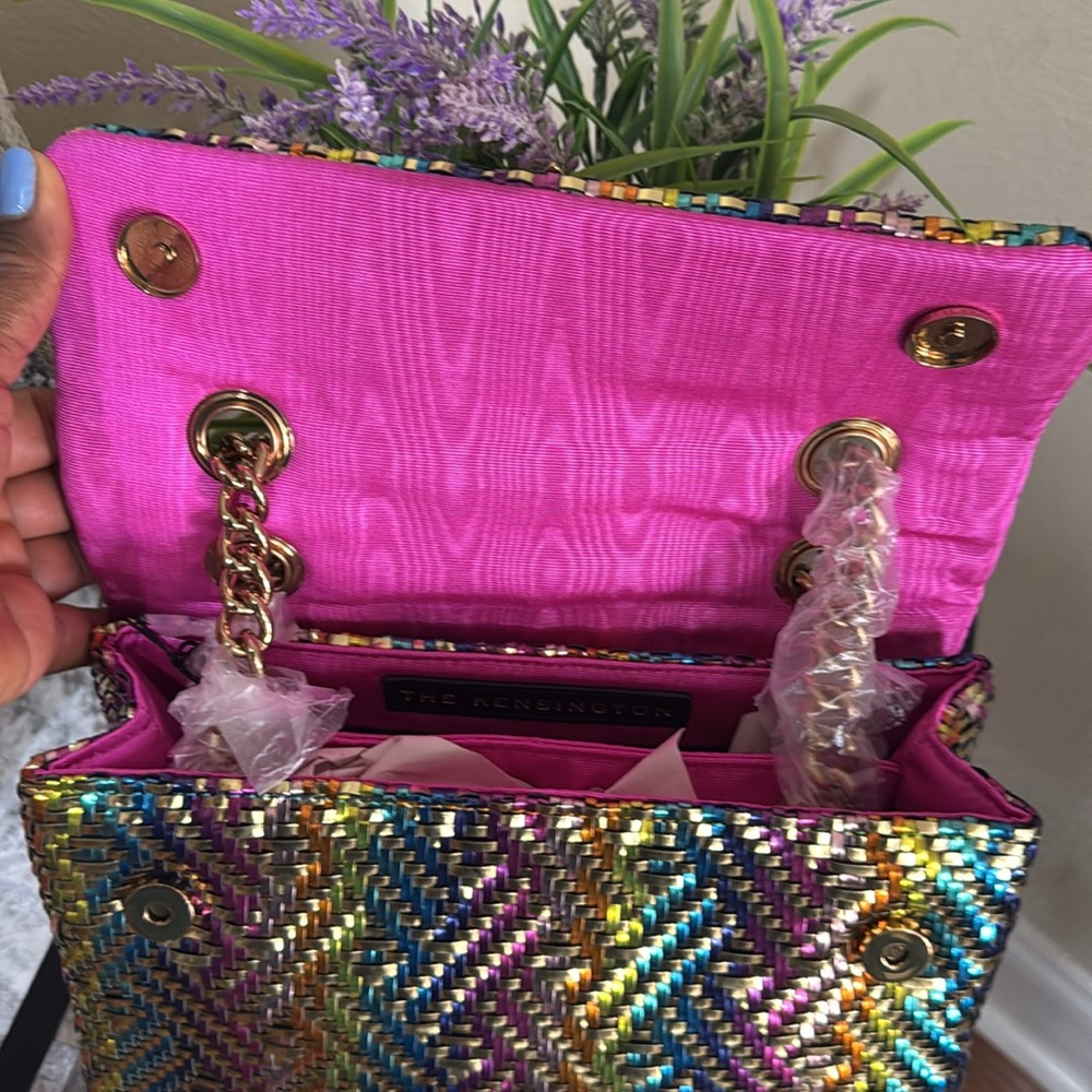 🍇🍇🍇HOST PEAK Kensington Woven Faux Leather Convertible Shoulder Bag🍇🍇🍇 - Picture 12 of 17
